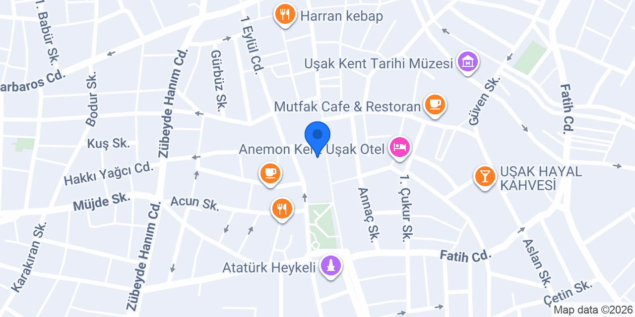 Uşak Taksici konumu