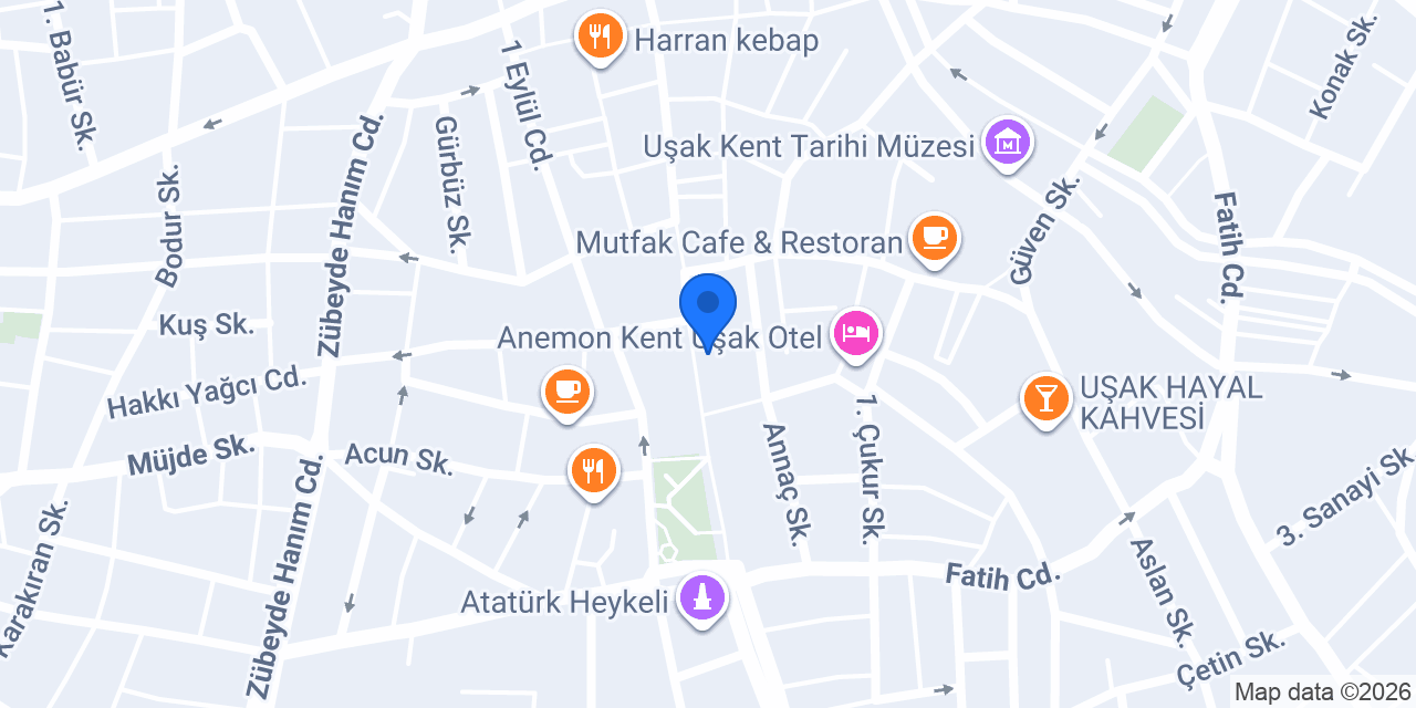 FuzulEv Uşak Şube konumu