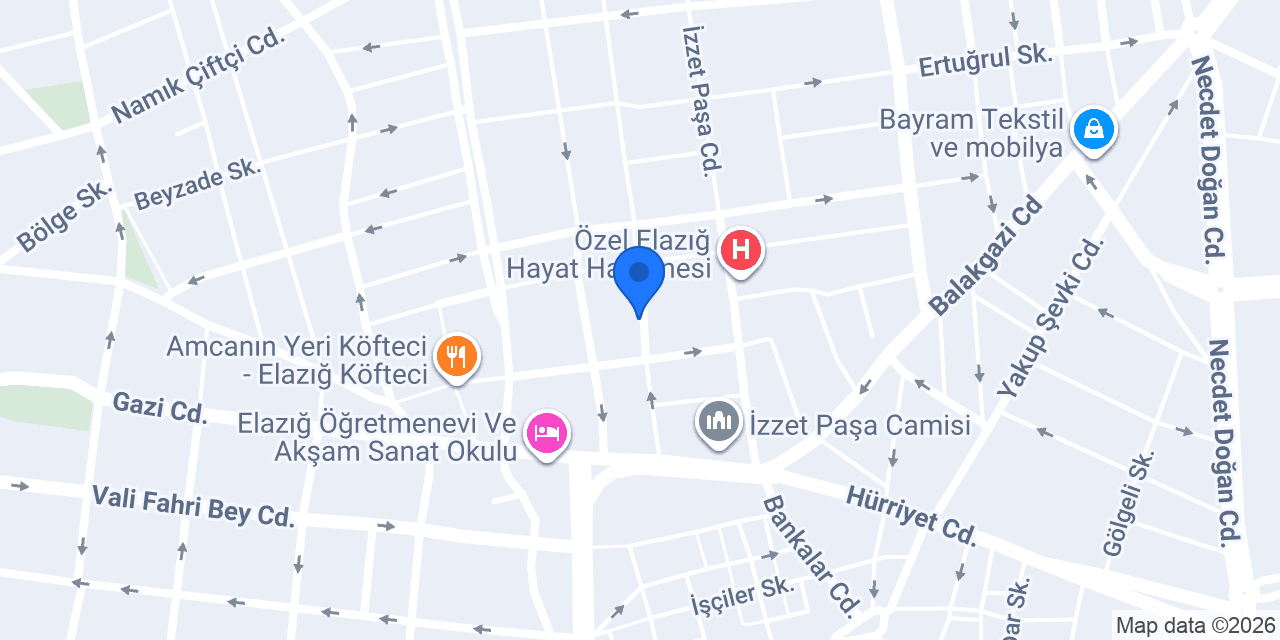 Rina Spa Salonu Elazığ konumu