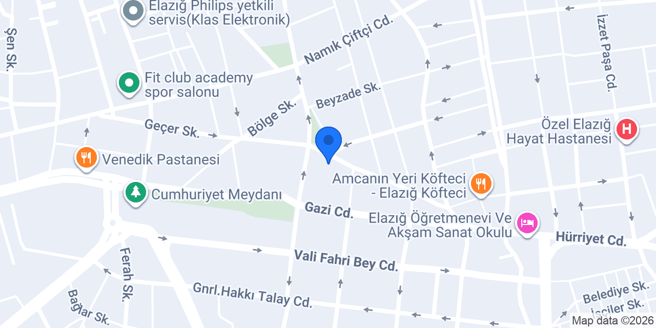 Elazığ SRC Psikoteknik konumu