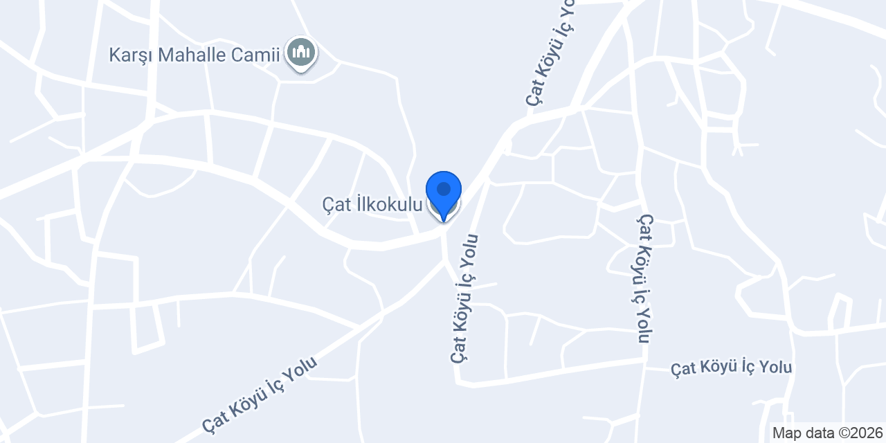 Çat İlkokulu konumu