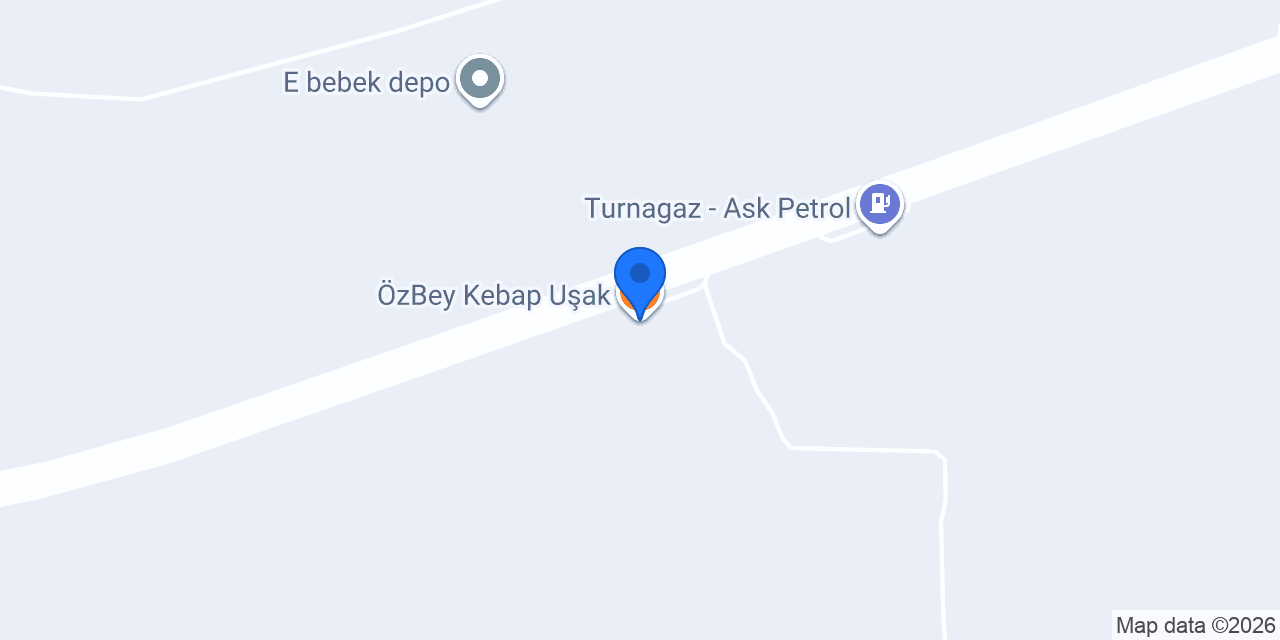 ÖzBey Kebap Uşak konumu