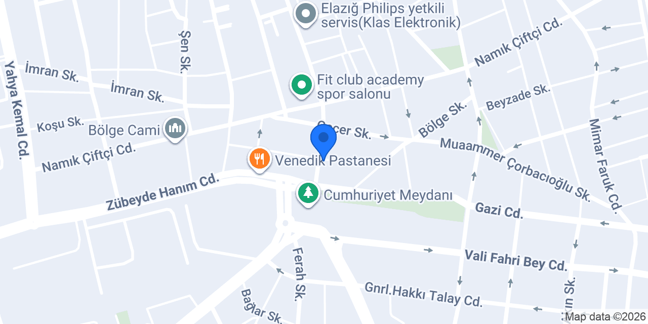 Elazığ 3.Noter konumu