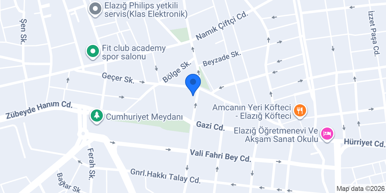 ELAZIĞ GRAND VENEDİK PANSİYON konumu
