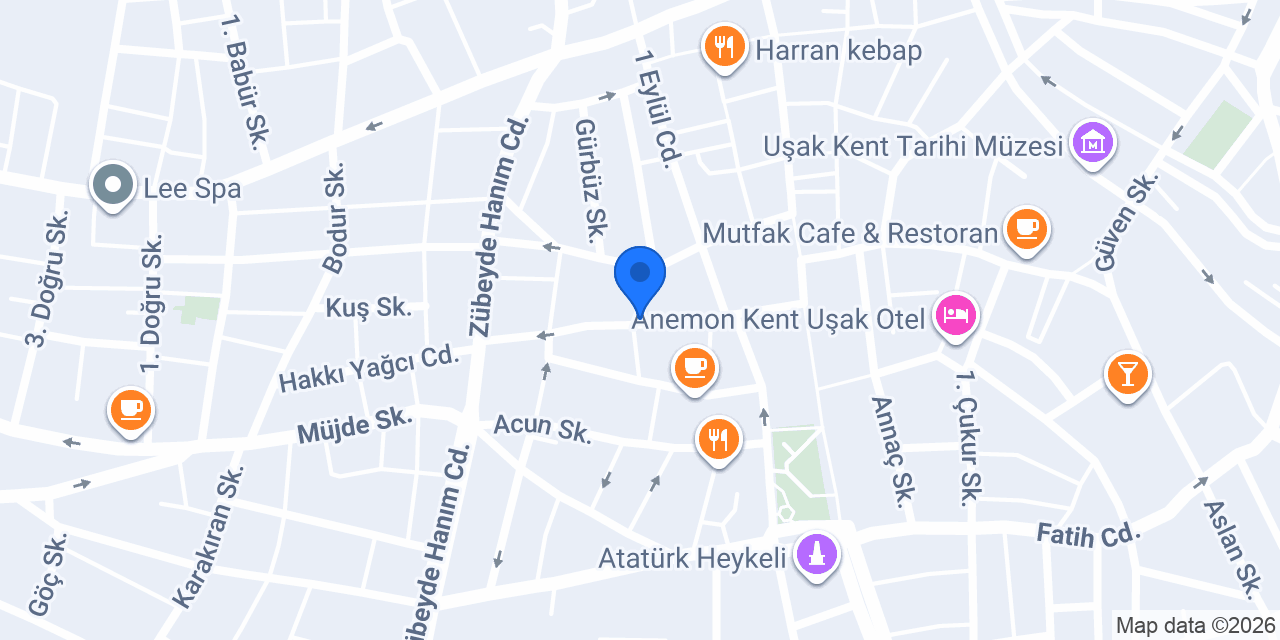 Aksu Butik Terzi konumu
