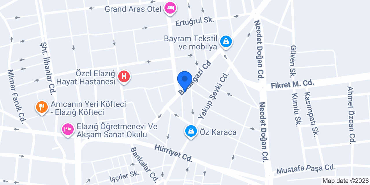 Hozat Garajı konumu