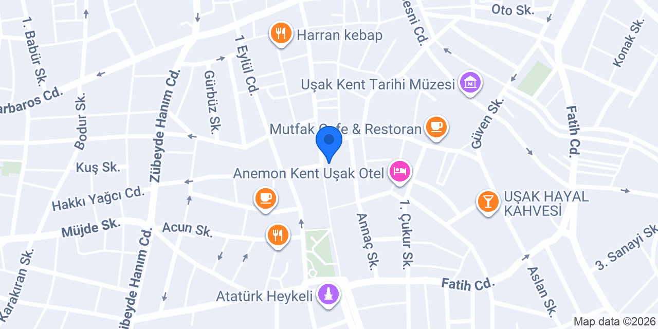 Cadde latte konumu