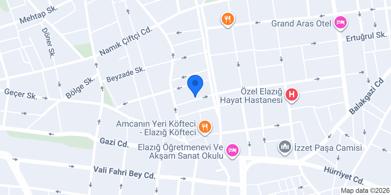 Nam Hotel - Elazığ Otel konumu