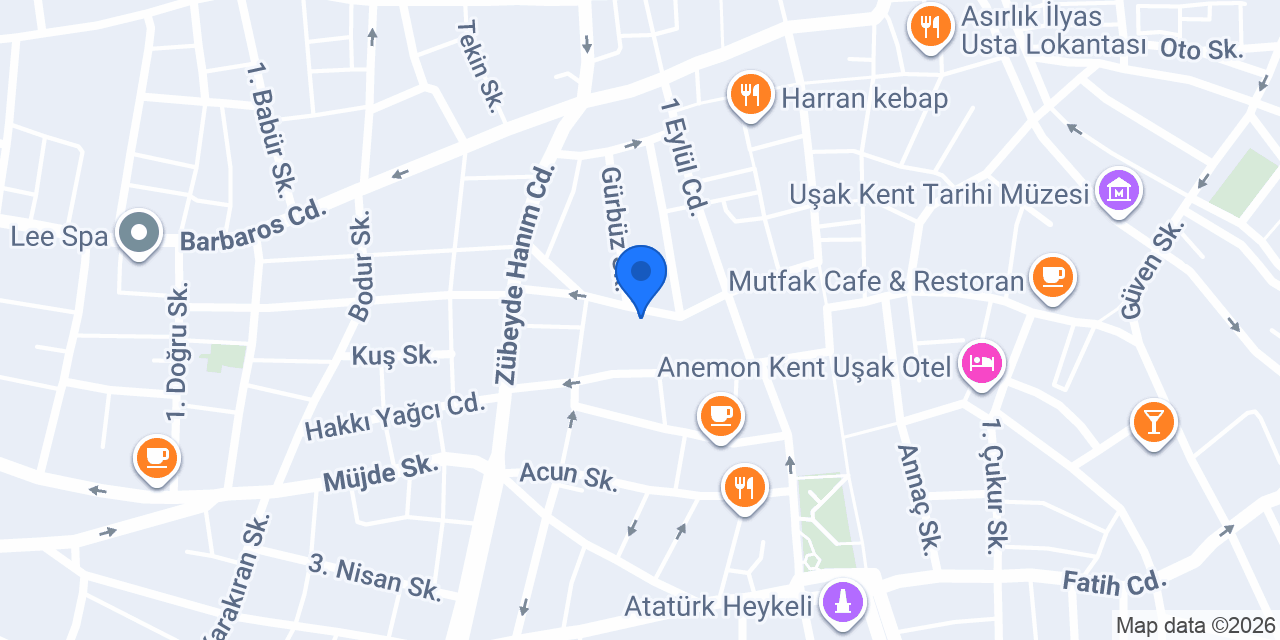 Türk Home Mobilya konumu