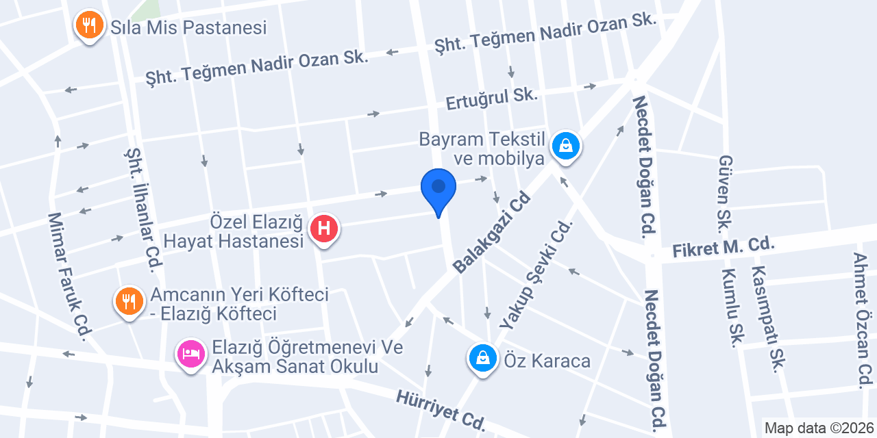 Elazığ Dask konumu