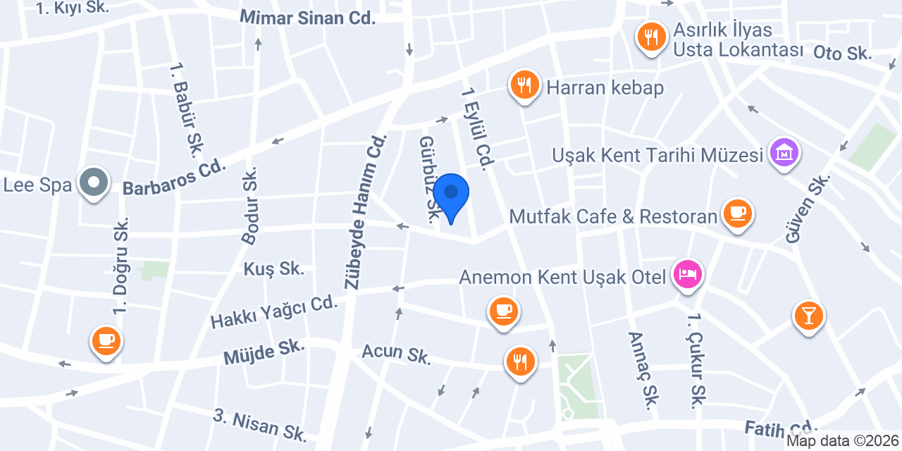 Mimoza Çiçekçilik konumu