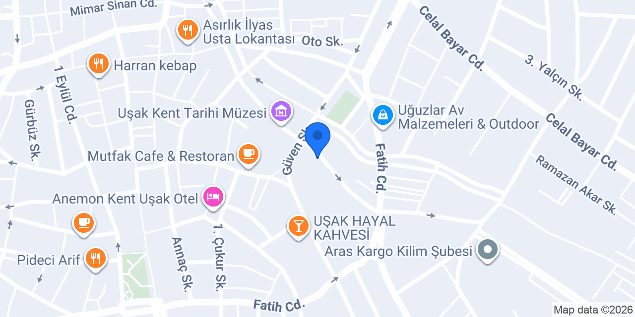 EGE DEMİR UŞAK konumu