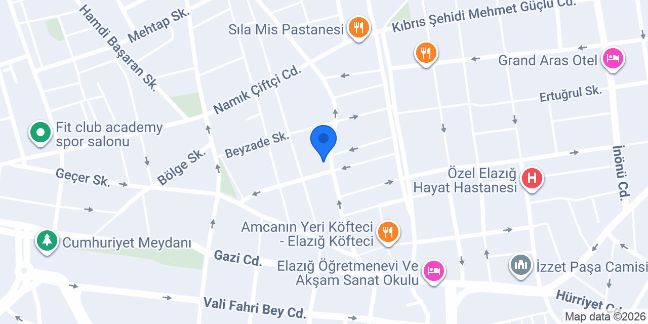 ELAZIĞ TOM & JERRY PETSHOP konumu