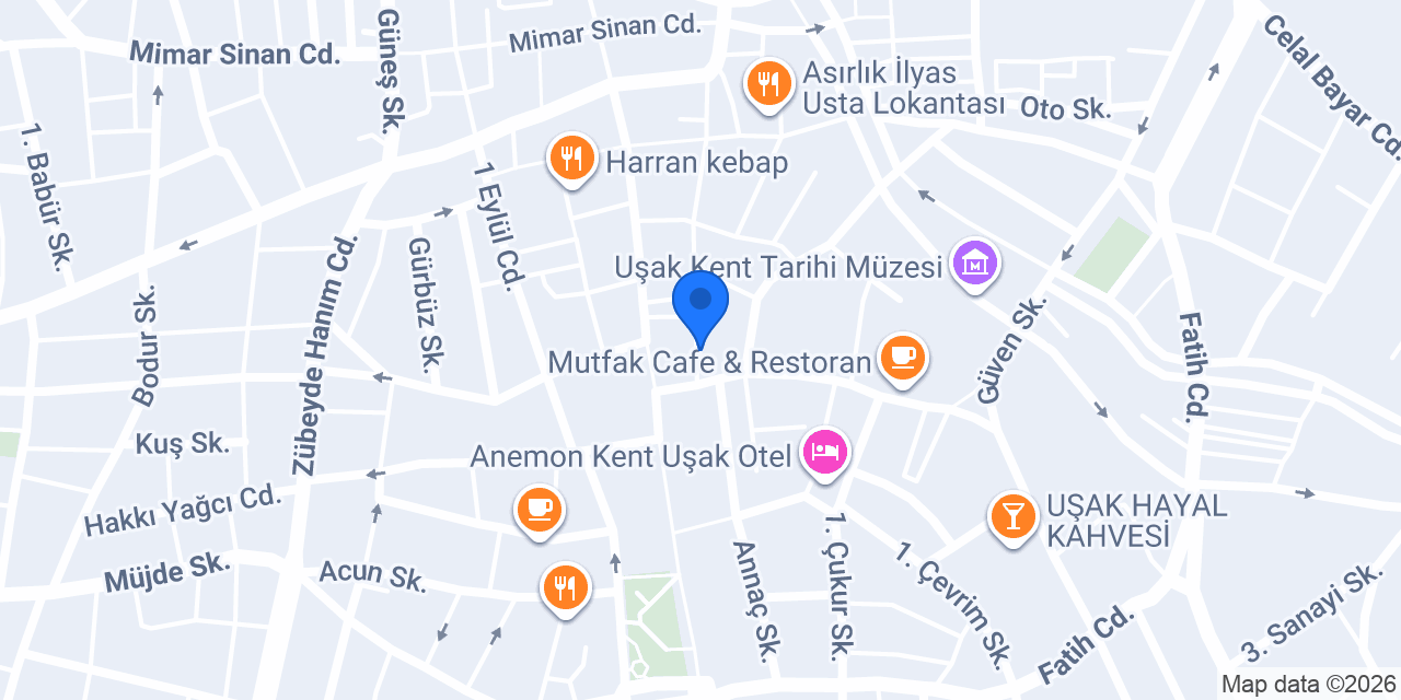 Bukalemun Cafe konumu