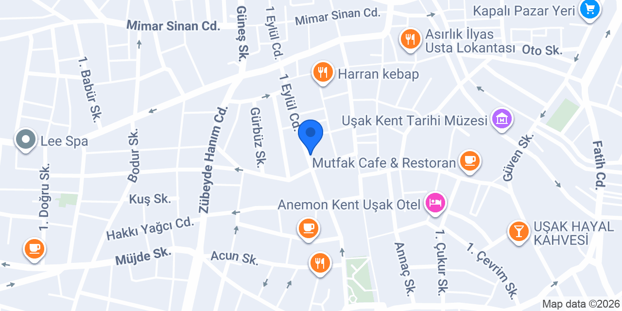 Irmak terzi konumu