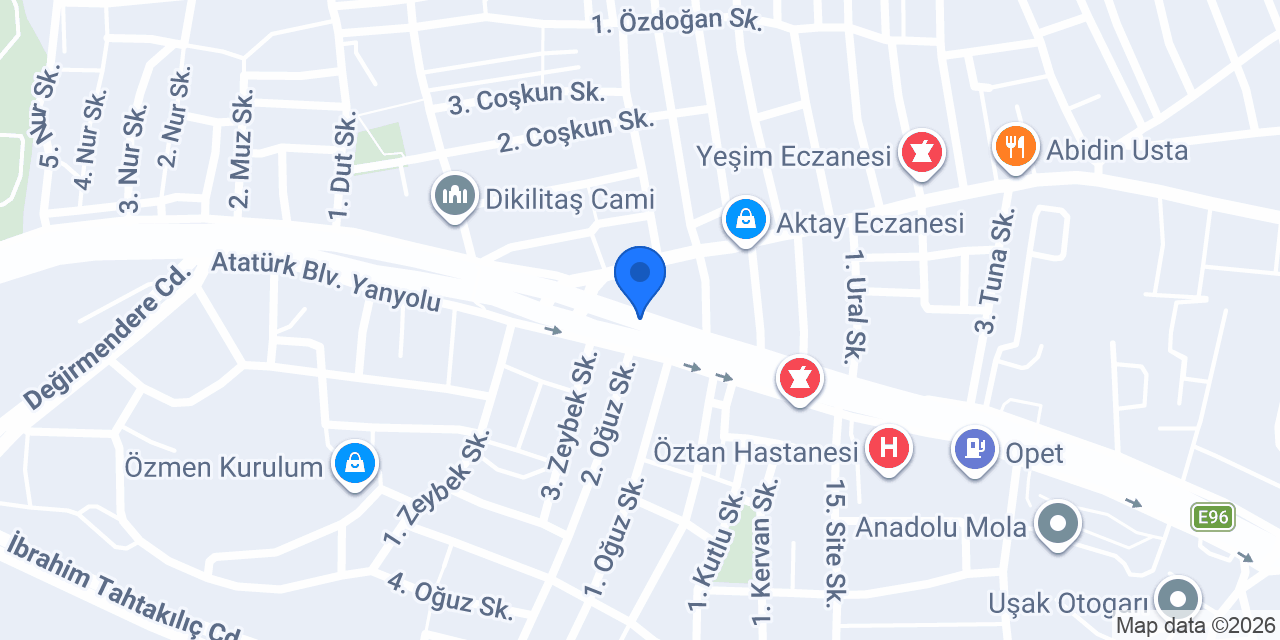Uşak Ekol SRC konumu
