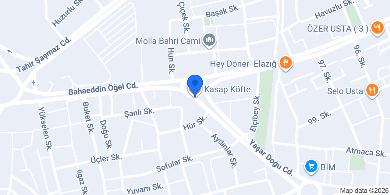 Kasap Köfte konumu