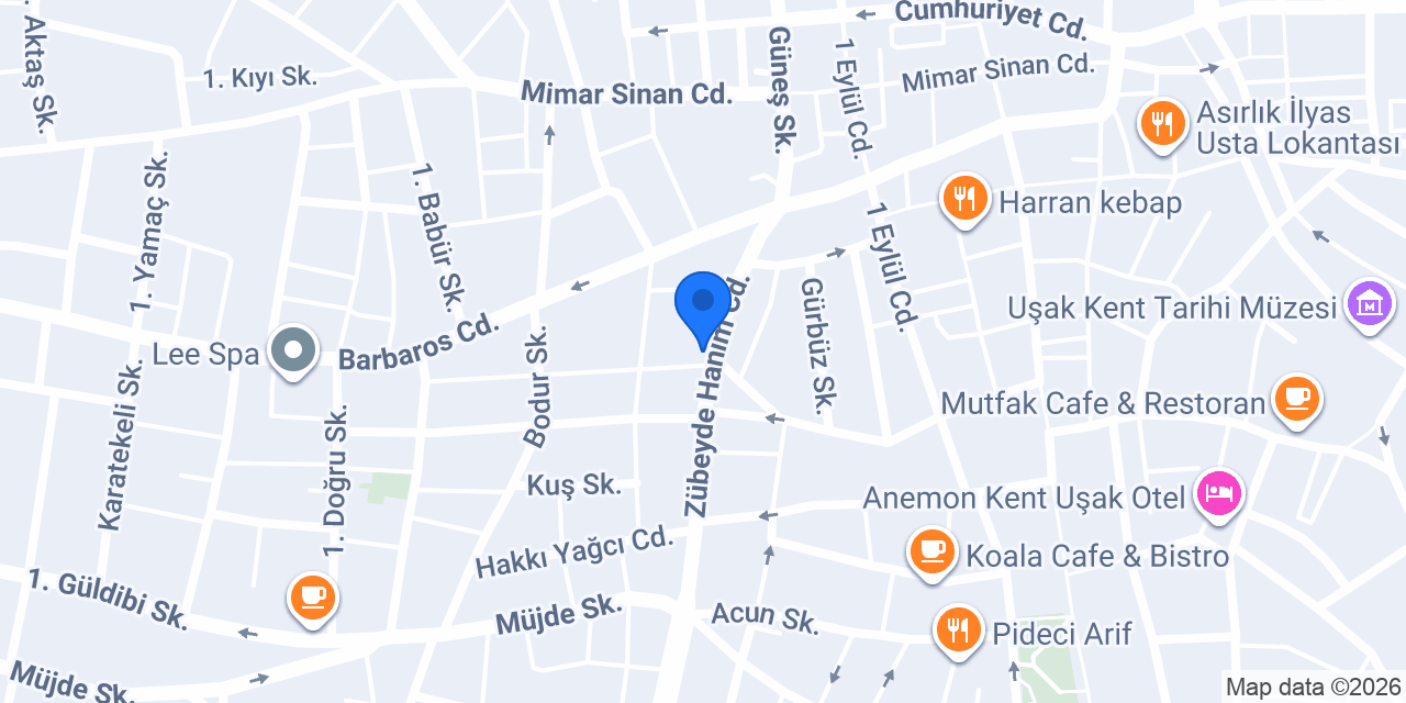 Yeni Güven Yufka konumu