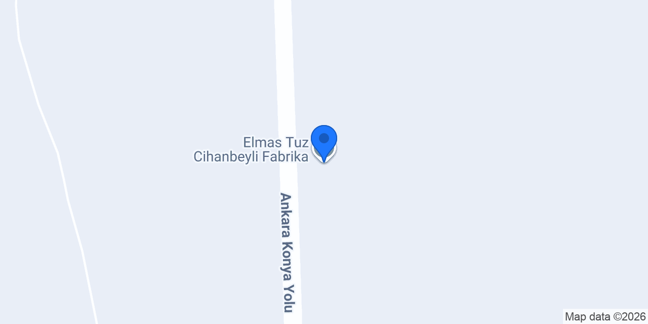 Elmas Tuz Cihanbeyli Fabrika konumu