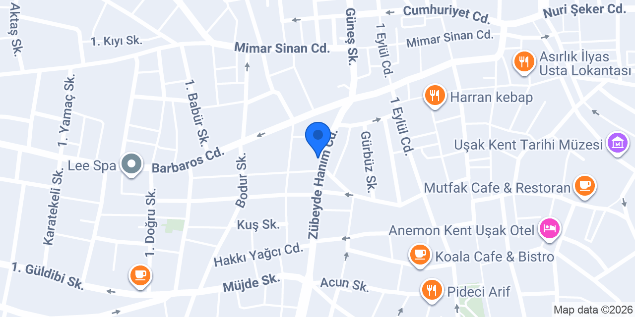 Halı Evi Uşak konumu