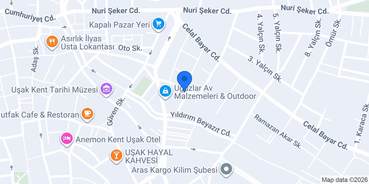 Uşak cambalkon, UŞAK TEKNİK YAPI konumu
