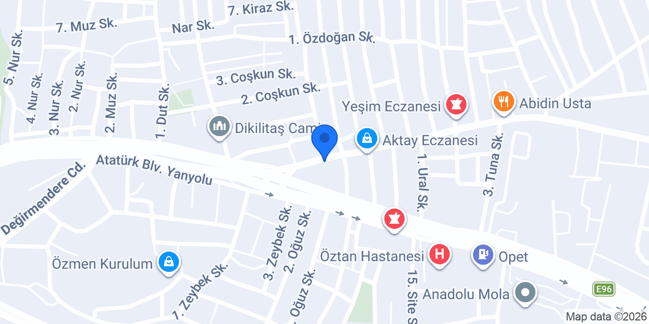 Koparan Tekel Market konumu