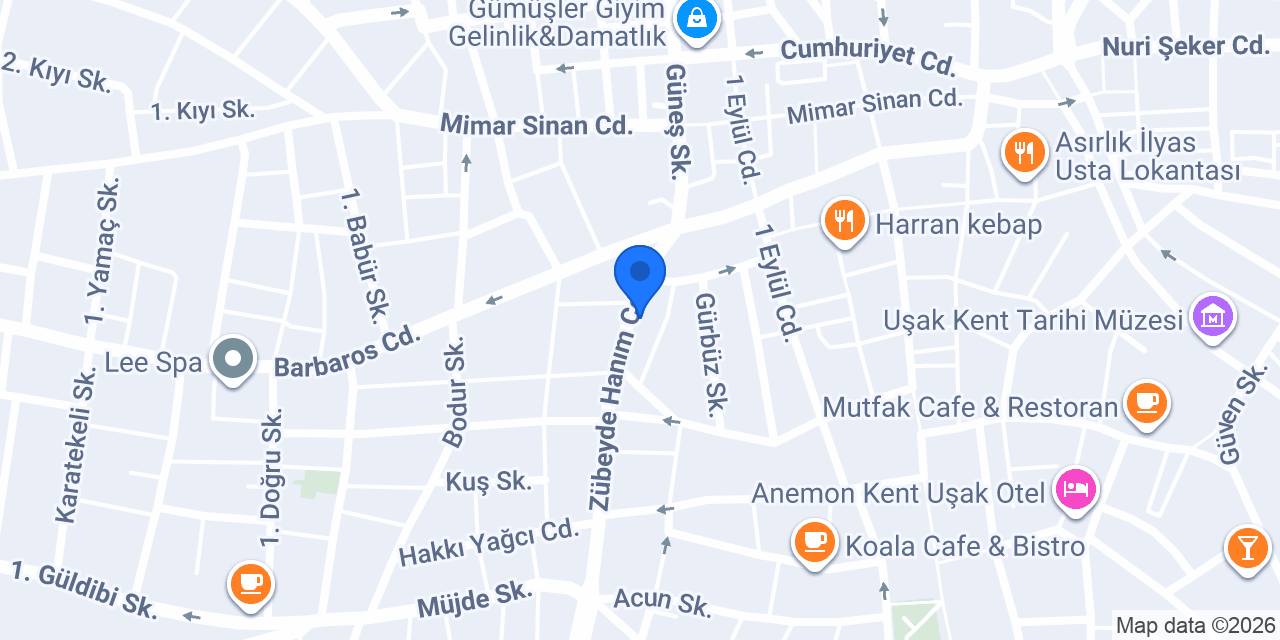 Turuncu Optik konumu