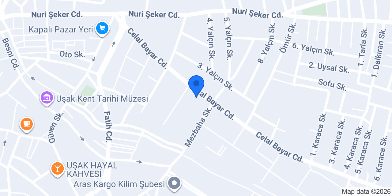 Çakın Tekel Shop konumu