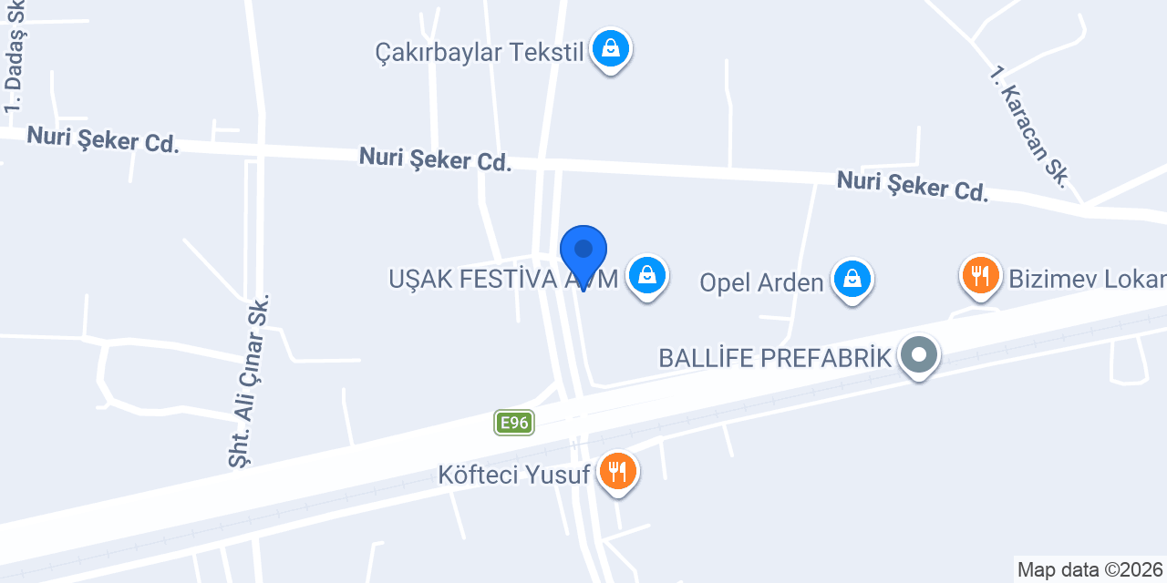 BATI OPTİK UŞAK konumu