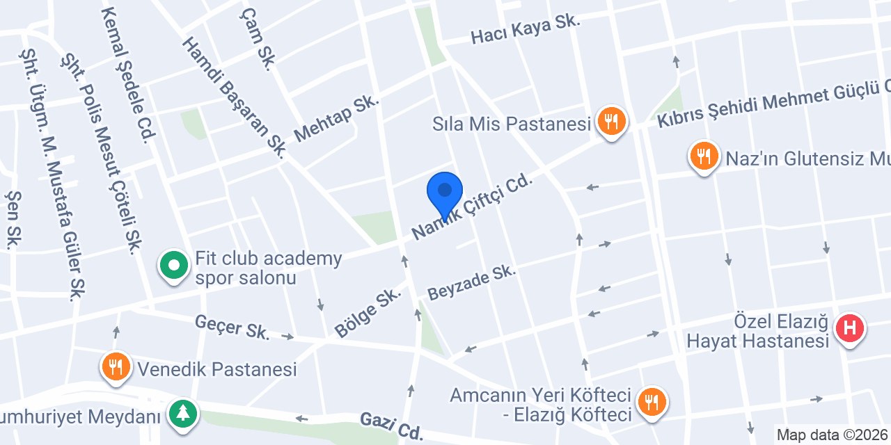 Antalya Unlu Mamülleri konumu