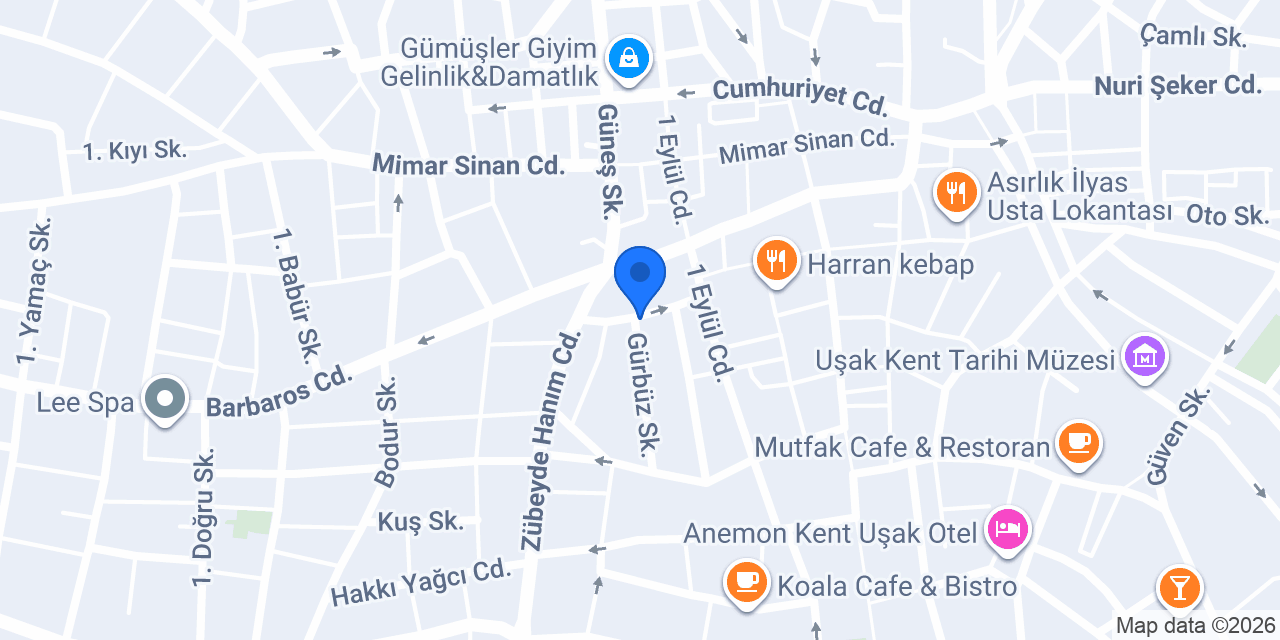Bayram Sezen Kuaför konumu
