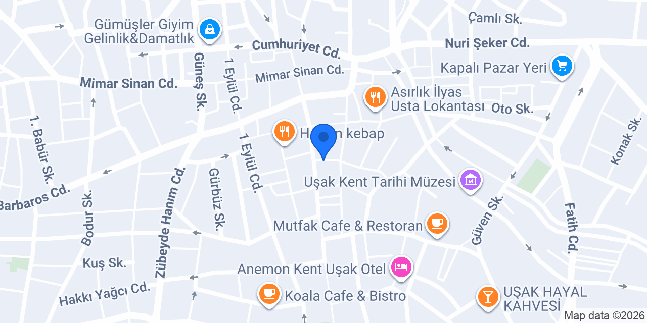 Diyetisyen Betül Çakır konumu