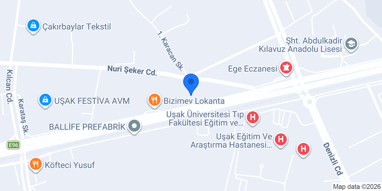 KORUSU UŞAK ANA BAYİ KİRİŞ MEŞRUBAT konumu