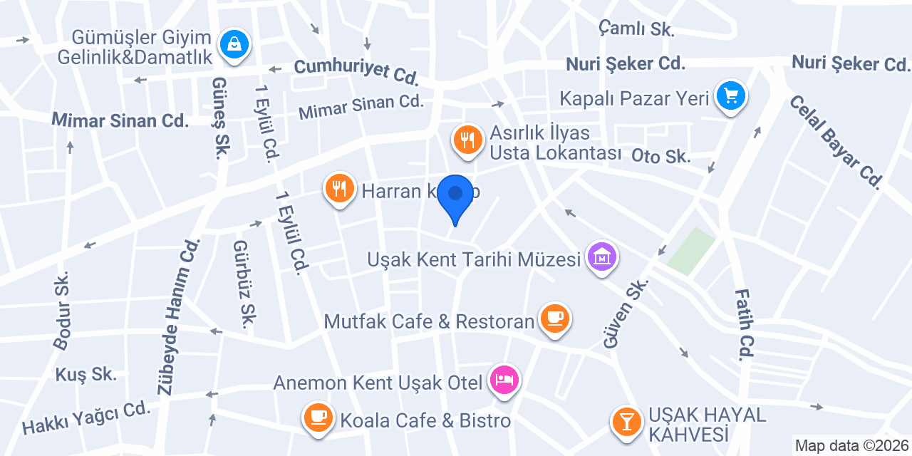 Usatomy Uşak Eğitim Merkezi konumu