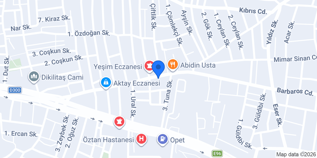 ERDOĞAN ALTUN BARBER'S CLUB konumu