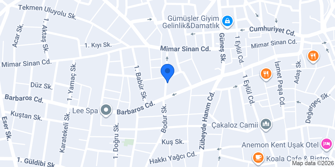 UŞAK MARİNA SPA & MASAJ konumu