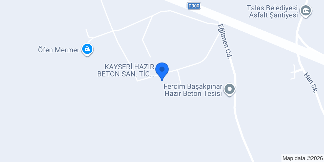 Nur Parke Taş Beton İnşaat konumu