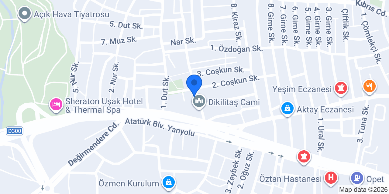 Akşahin Eczanesi konumu
