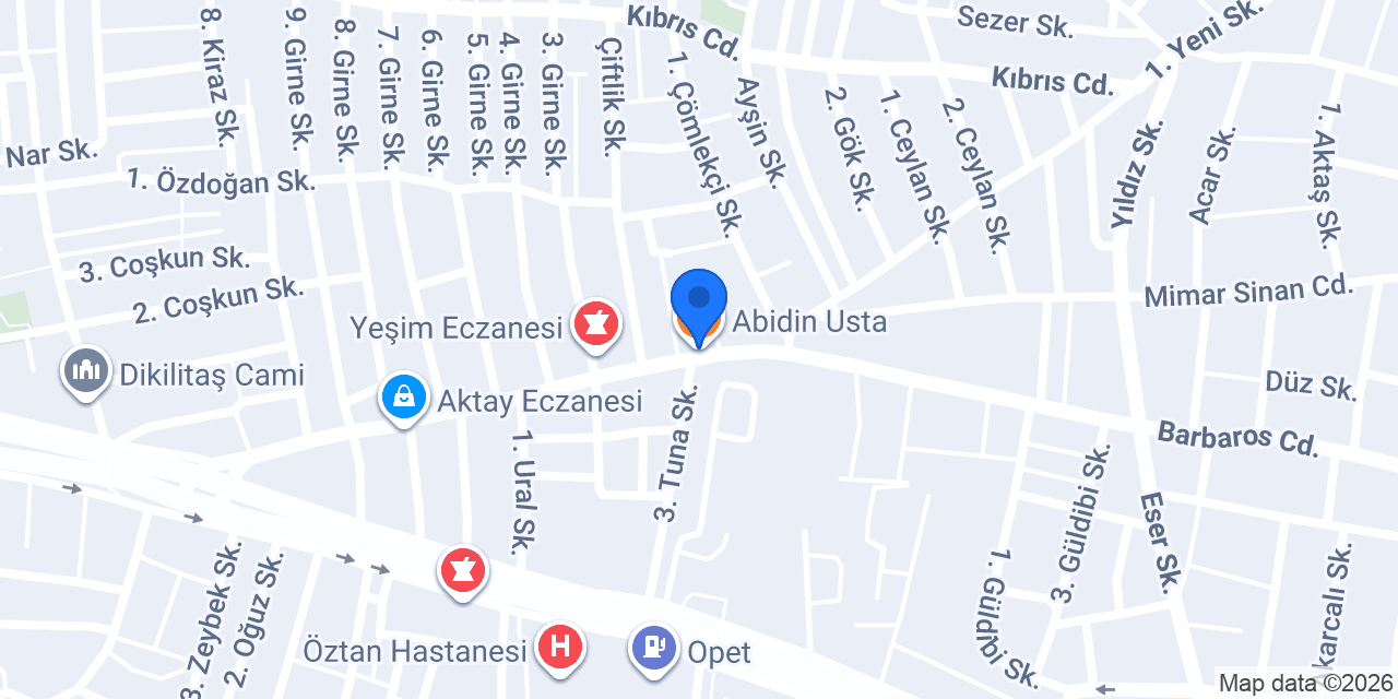 Abidin Usta konumu