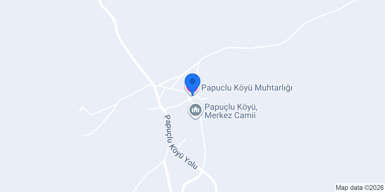 Papuclu Köyü Muhtarlığı konumu