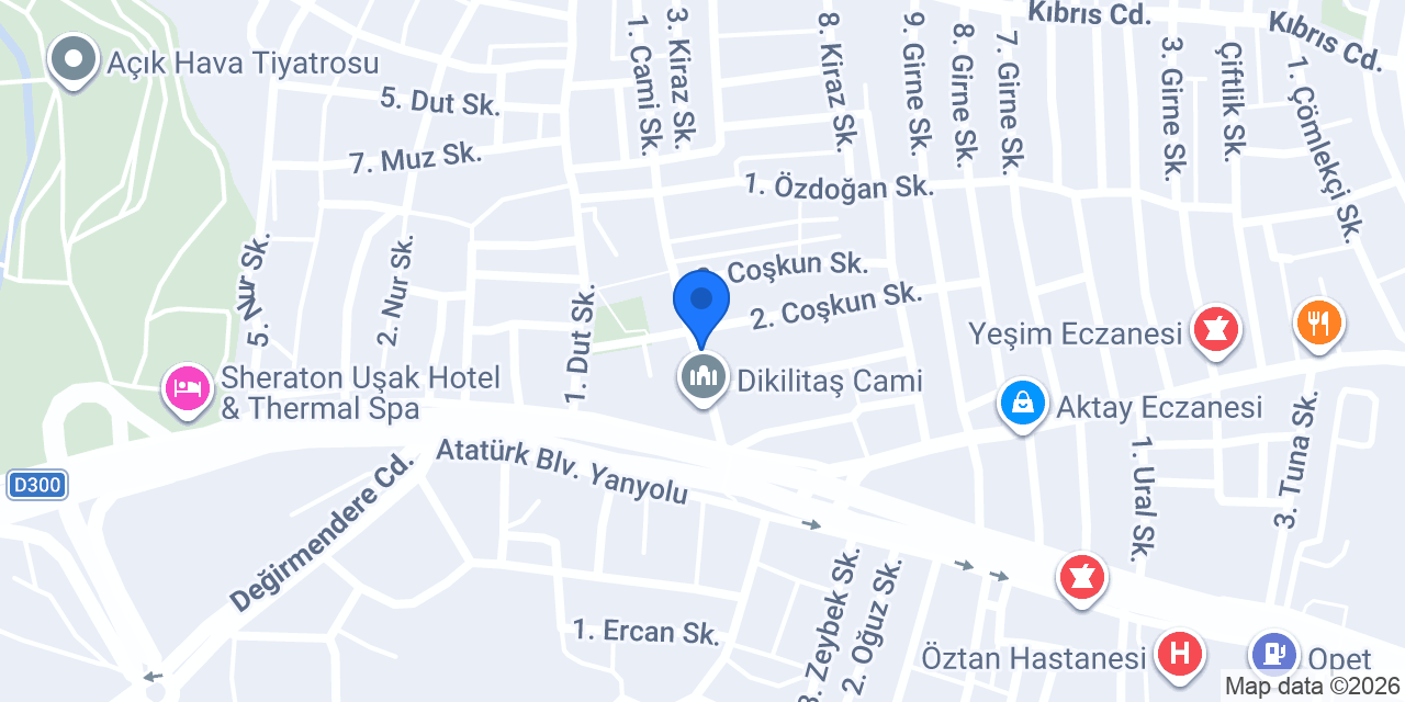 Su Eczanesi konumu