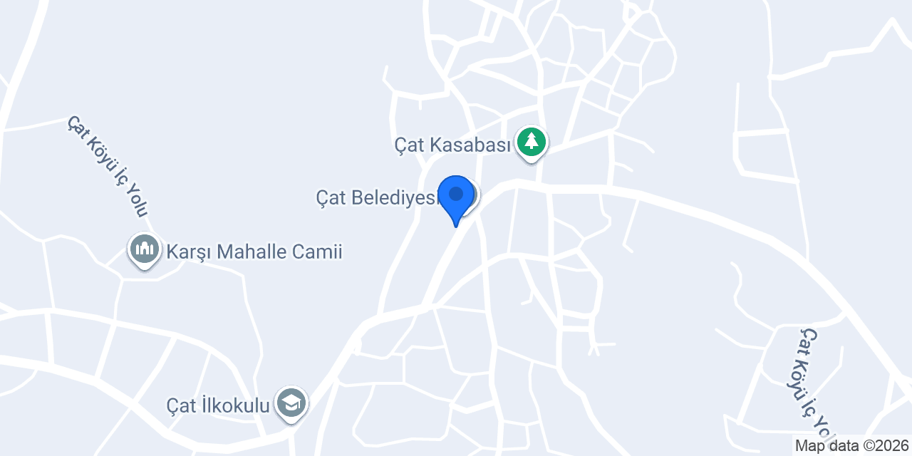 Çat Halk Kütüphanesi konumu