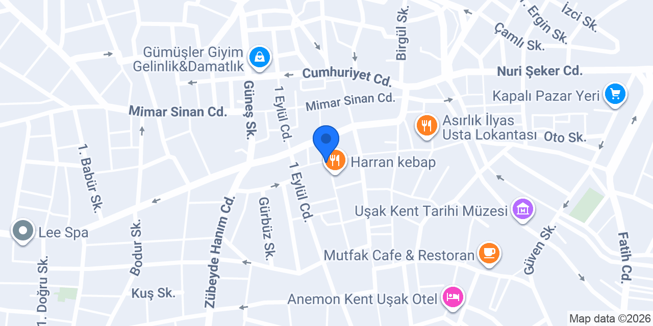 Aysu Sürücü Kursu konumu