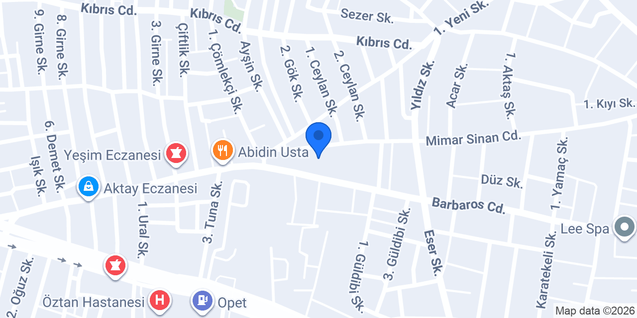 Girgin Mobilya konumu