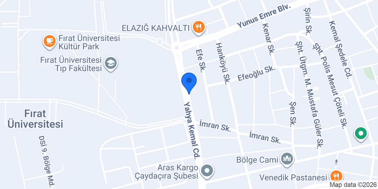 KOMAGENE ELAZIĞ konumu