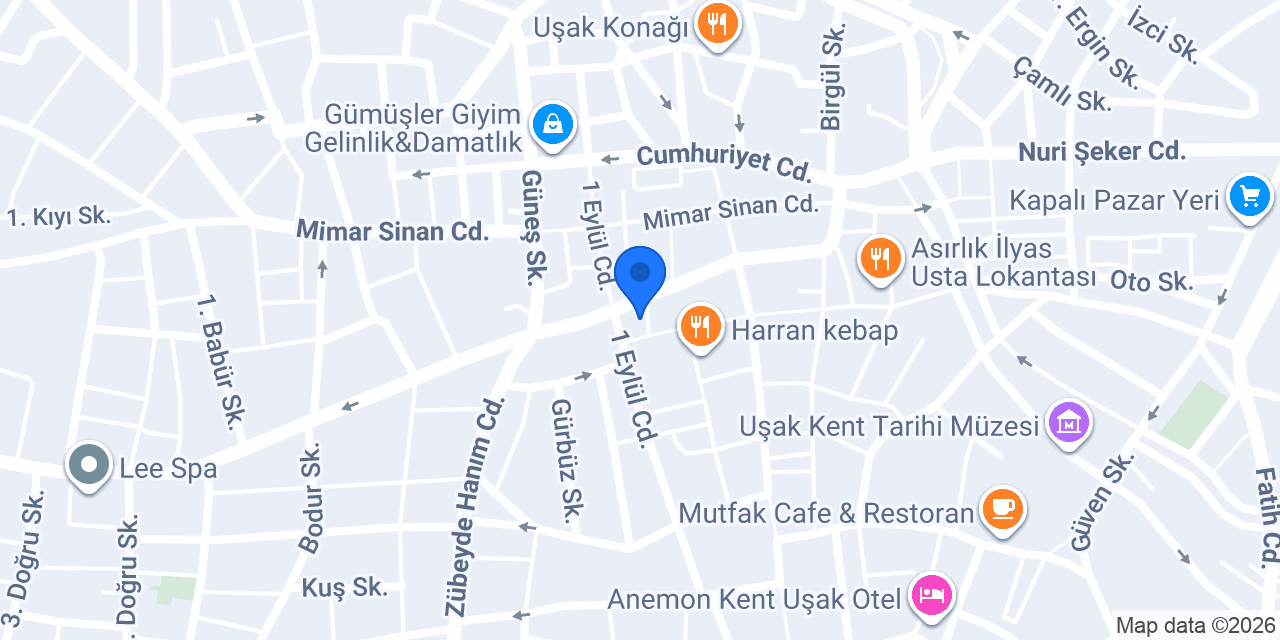 Yücel Hotel konumu