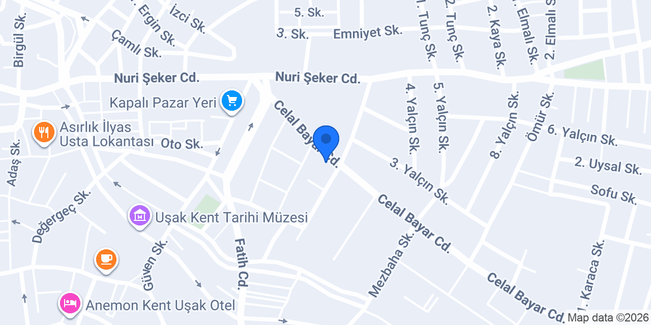 UŞAK ERCAN REKLAM konumu