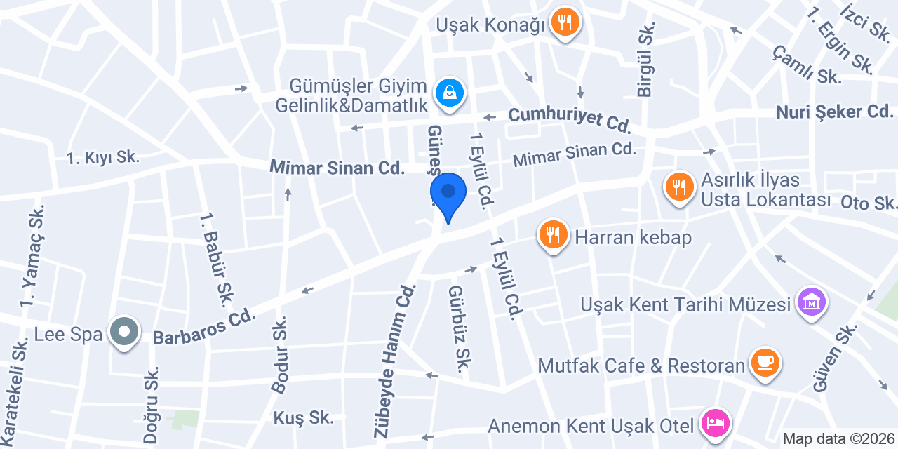 Hüseyin Acartürk Optik Lens konumu