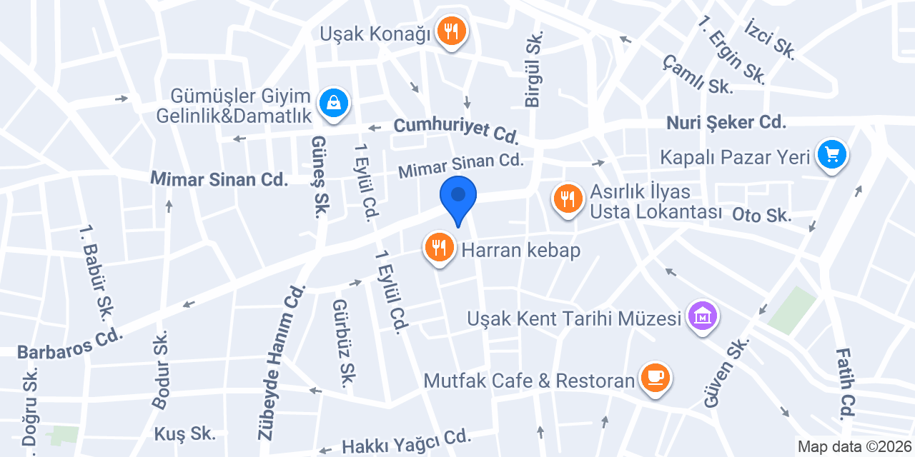 UŞAK LİDER SÜRÜCÜ KURSU konumu