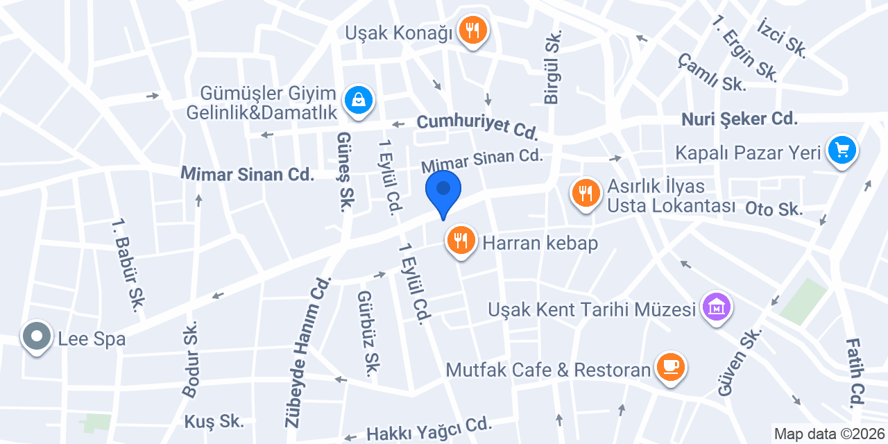 Ziraat Katılım Uşak Şubesi konumu